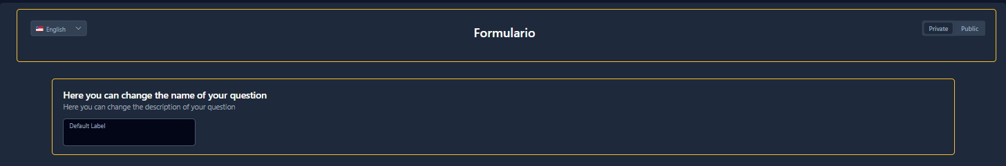 Menú Nexus configurar formulario