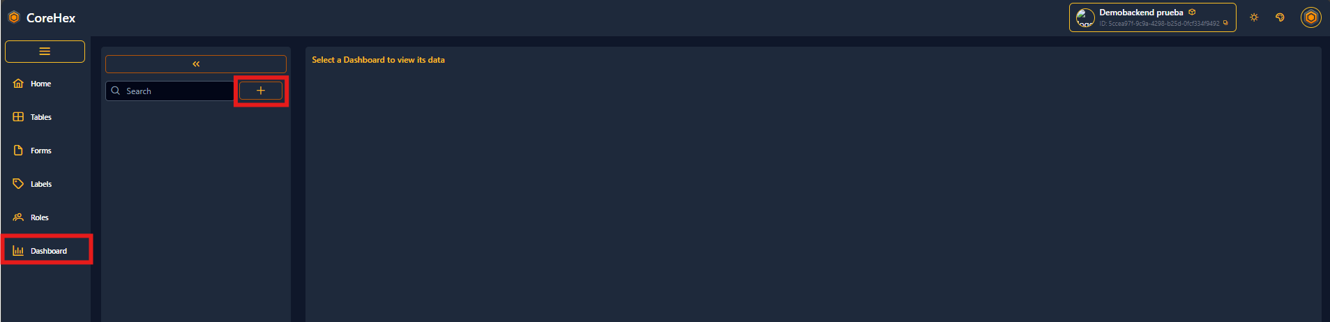 Menú Nexus configurar formulario