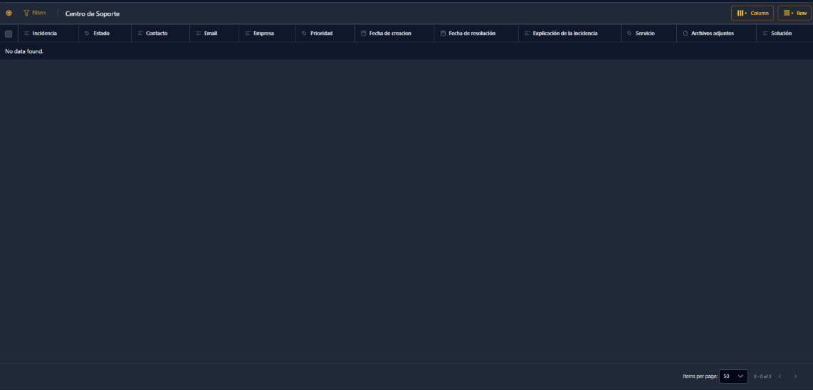 Menú Nexus configurar formulario