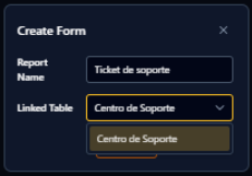 Menú Nexus configurar formulario